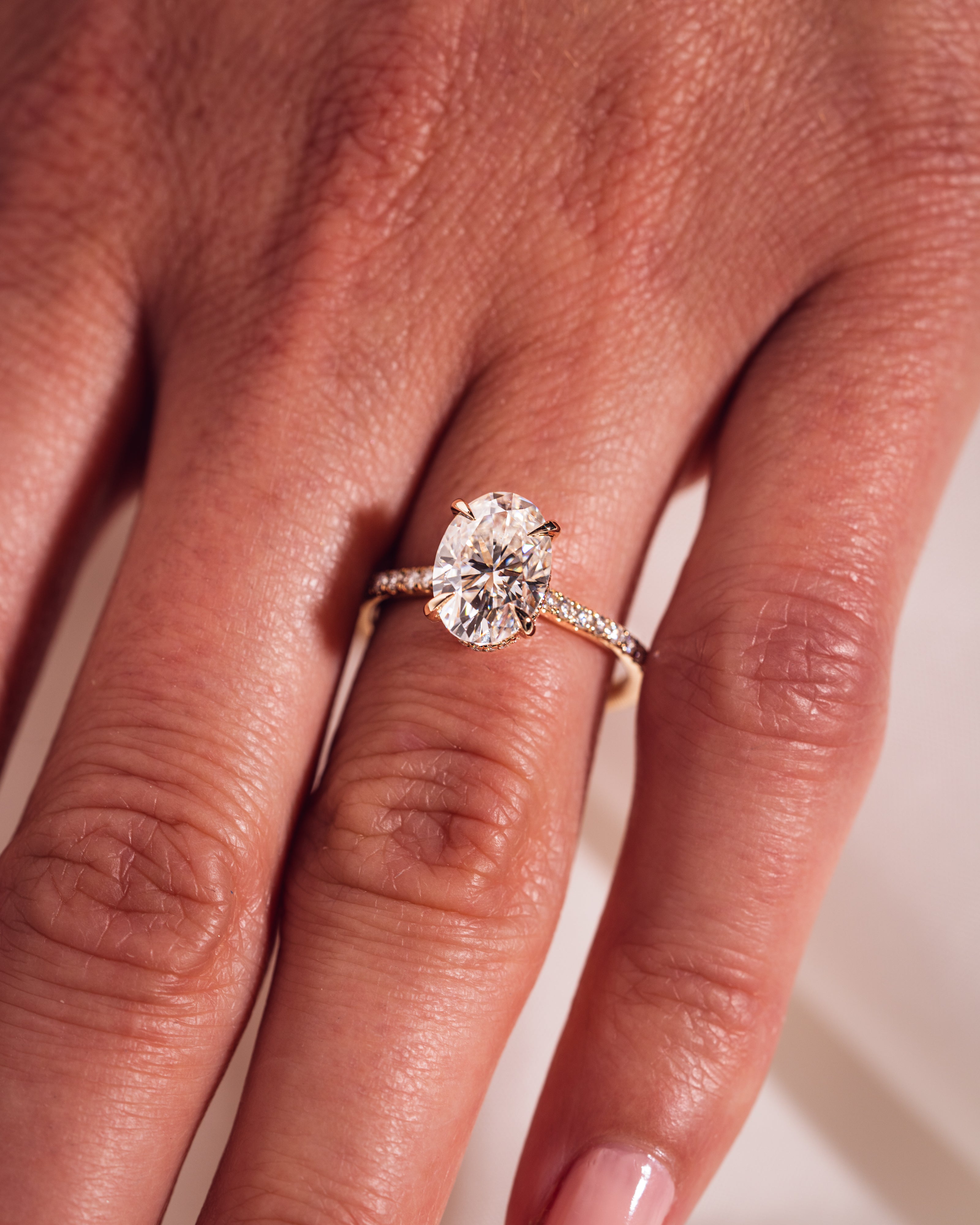 Jasmine (with Pavé) - Oval